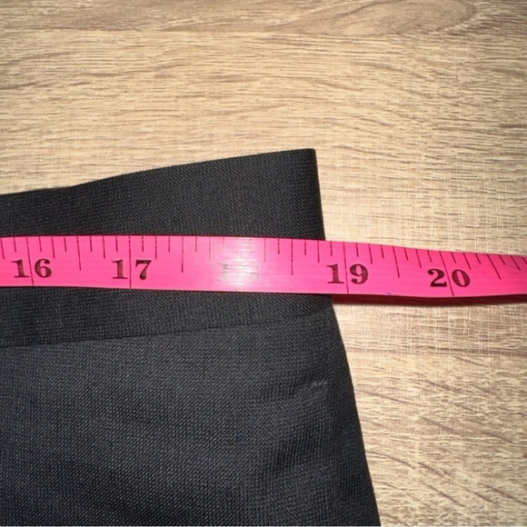 Egara Slim Fit 100% Wool Flat Front Dress Pants Men's W38xL31 Black - Picture 4 of 8